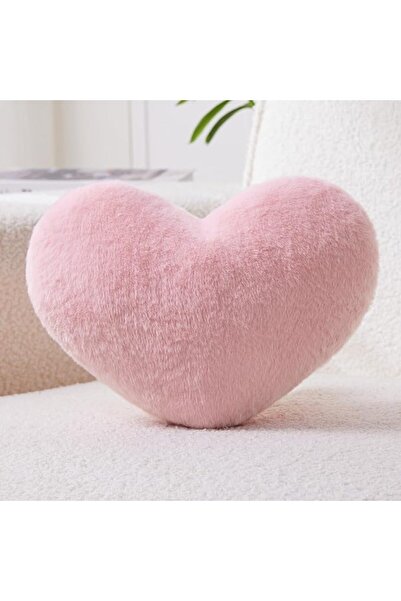 GENERAL Petrella Heart Pillow Cute Fuzzy Pillows Throw Pillows for Bed Living...