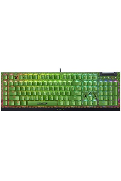 RAZER BlackWidow V4 X Minecraft Edition Μηχανικό Πληκτρολόγιο, Πράσινοι Διακό...