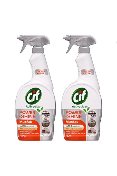 Cif Power Shine Mutfak Kireç Sökücü 750 ml x 2 Adet