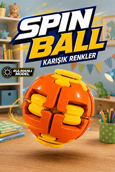 FunkyCraft Spin Ball Rulmanlı Stres Topu Fidget Oyuncak Stres Çarkı Dönen Top...