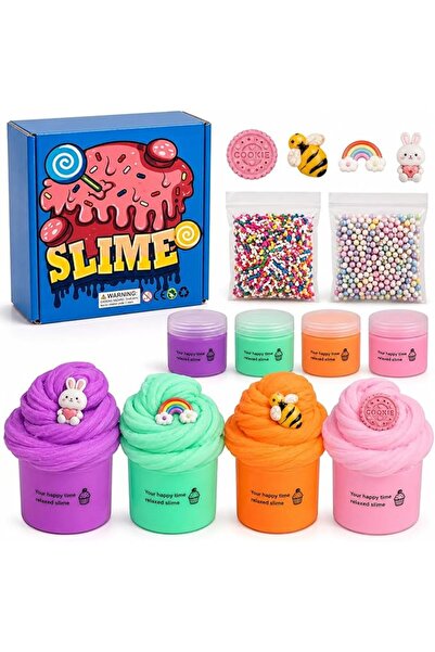 SHAHNARO 4 Pcs Butter Slime Kit for Kids - Non-Sticky Stretchable Slime for K...