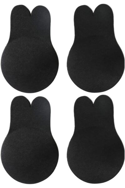 Dress Cici Push Up Stick On Bra, Silicone Sticky On Bras, Bunny Ear Shape Sep...