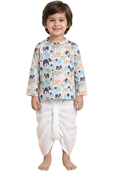 Polka Tots unisex-baby Festive Angrakha-1299_1 Angrakha Full Sleeve (pack of 2)