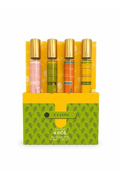 V.V LOVE مجموعة عطور نسائية منعشة من في في لوف V.V.LOVE (4 قطع × 35 مل) - طقم...