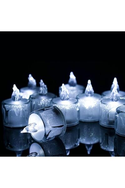 Tazweeq 12 Pcs Flameless Tea Lights Candles Battery Operated, Flameless LED T...