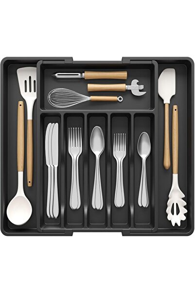 Lifewit Silverware Drawer Organizer, Expandable Utensil Tray for Kitchen, BPA...