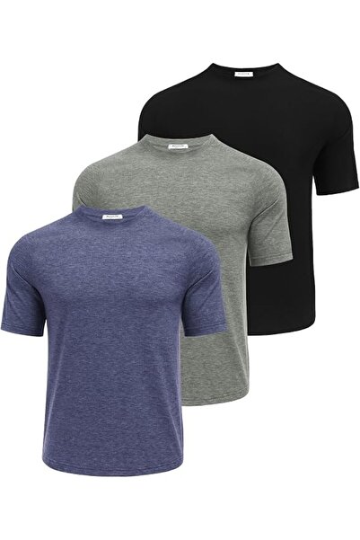 GENERAL PINSPARK Men's 3 Pack Workout Shirts - Quick Dry Gym Athletic Shirts ...