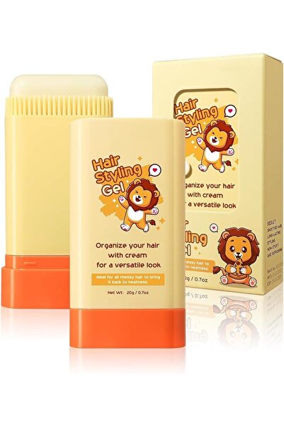 SWIUKPHE Hair Wax Stick for Kids Styling Gel, 2-in-1 Design Built-In Comb Ret...