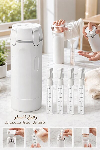 Generic 4 Silicone Leak Proof Travel Dispenser Bottle Toiletry Container Pump...