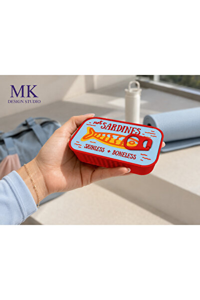 MK DESIGN STUDIO Sardalya Konservesi Tasarımlı Takı Kutusu | Seyahat Takı Org...