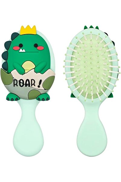 Hannea Hair Brush for Kids Toddler Paddle Hair Brush Cute Dinosaur Mini Brush...