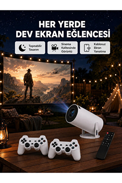 Epilons New Generation 4K Smart Projection Device with Wi-Fi 6 and Bluetooth ...
