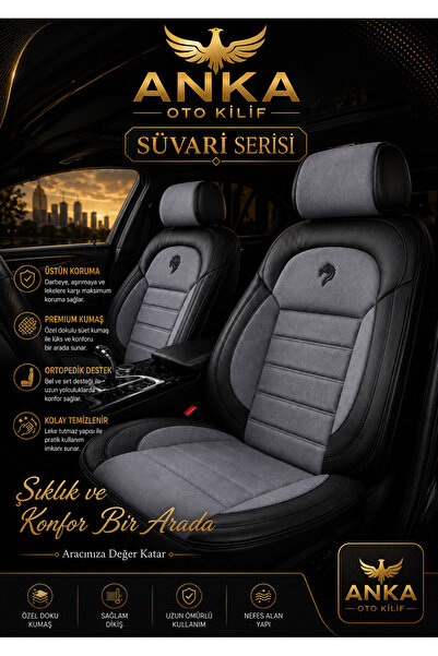 Anka Fiat 500L 2013 Ve 2020 Arası Uyumlu Premium - TAM SET- Oto koltuk kılıfı