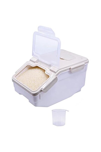 Generic Rice Storage Container 11 Lbs with Locking Lid, Large Dry Food Dispen...