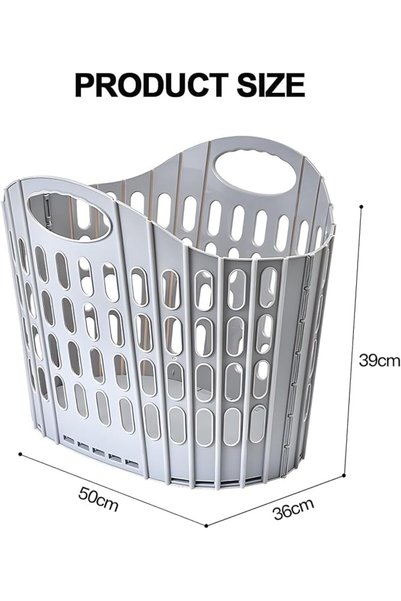 PYEBE Collapsible Laundry Baskets,63L/16.6 Gallon Large Plastic Laundry Basket with Carry Handle,Spa