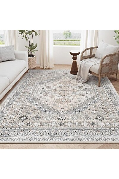 EOGILY Ultra-Thin Washble Rug, Stain Resistant Anti Slip Backing Rugs for Liv...
