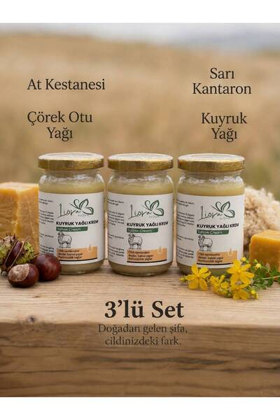 kuyruk yağlı krem üçlü paket 3lü kuyruk yağı kremi masaj kremi agrı kremi