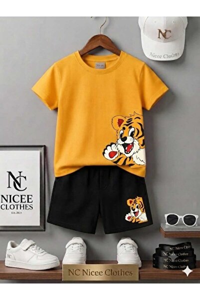 Leto Lykia Summer Children's T-Shirt Shorts Unisex (Yandann Aslann Printed)