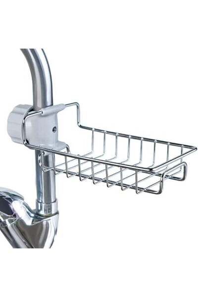 Generic Faucet Sponge Holder Rack, Pack of 2 – Stainless Steel Clamp-On Sink ...