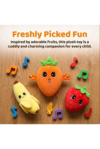 Generic Brand Interactive Musical Fruit Toy for Kids - Touch-Sensitive Plush ...