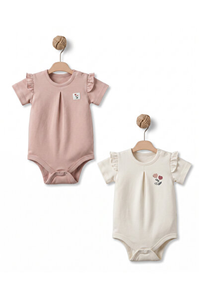 BabyCosy Organic Wear 100% قطن عضوي، طقم بذلة مع جوارب باندانا للفتيات الصغير...