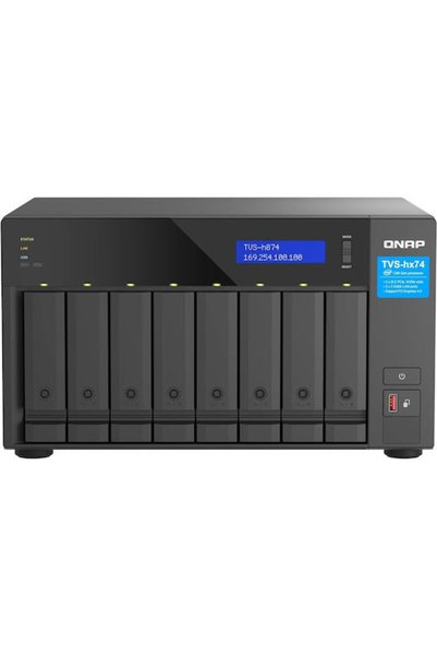 Qnap Πύργος NAS με 3 υποδοχές για HDD/SSD και 2 θύρες Ethernet (TVS-h874-i7-32G)