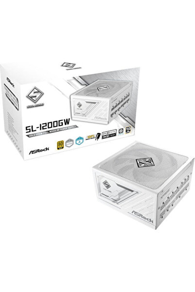 ASROCK Steel Legend SL-1200GW 1200W Λευκό Τροφοδοτικό Πλήρως Αρθρωτό 80 Plus ...