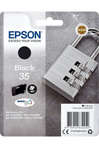 EPSON 35 Γνήσιο Μελάνι Εκτυπωτή InkJet Μαύρο (C13T35814010)