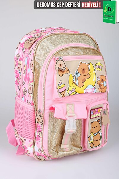capybara X Dekomus Golden Dream Collection Large Size School Bag