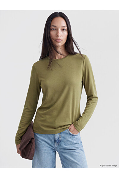 LC Waikiki Quality Parts from Çelebi Store Zero Roba Yaka Women's T-Shirt