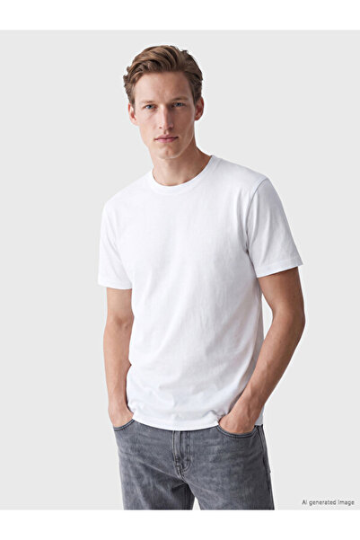 LC Waikiki Quality Parts from Çelebi Store Zero Roba Yaka Men's T-Shirt