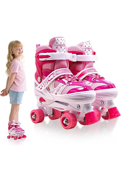 Wemart Roller Skates for Kids, Shine Skates 4 Size Adjustable Roller Skates w...