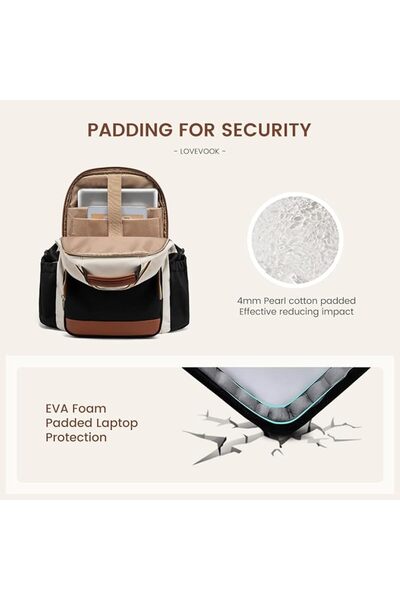 LOVEVOOK Laptop Backpack for Women with Pouch Pocket for Large Capacity Cup,15.6 Inch Laptop Compute