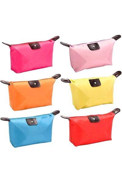 KASTWAVE Cosmetic Bags for Women, 6 Waterproof Nylon Foldable, Portable Makeu...