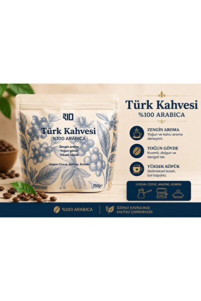 Rio COFEE ROASTERY TÜRK KAHVESİ %100 ARABİCA 250 GRAM