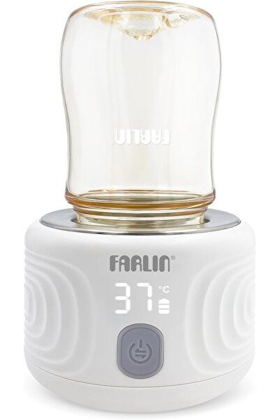 FARLİN جهاز تسخين الحليب المحمول من جرو ويذ كولور، أبيض اللون