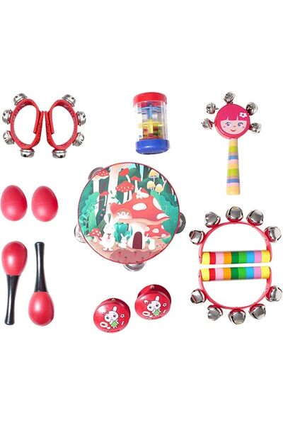 GENERAL Andanna Kids Musical Instruments Sets, 13pcs Wooden Percussion Instru...