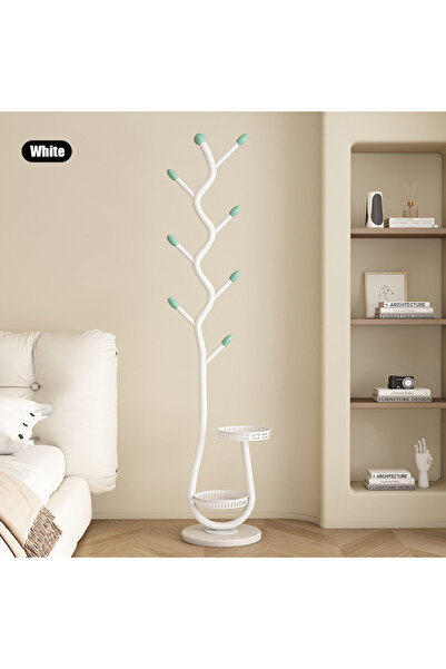 VUCATIN Metal Standing Coat Rack, Small Space Coat Rack Freestanding Hanger C...