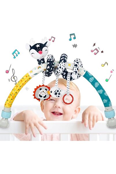 GENERAL caterbee Baby Arch pram Toys, High-Contrast Black & White with Stretc...