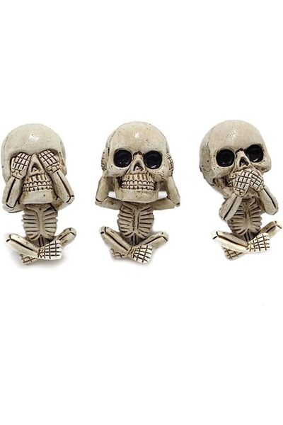GENERAL 3 Pcs Skull Car Vent Clips, Resin Air Conditioner Decoration Charms, ...