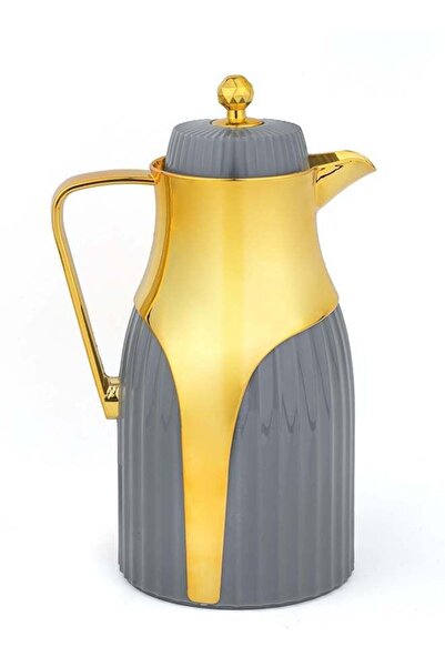BASURRAH tea and coffee thermos, gilded gray color, 1 liter