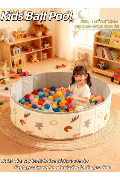XIUWOO Foldable Round Oxford Kids Ball Pit, Multi-use Play Sand Bath Pool for...
