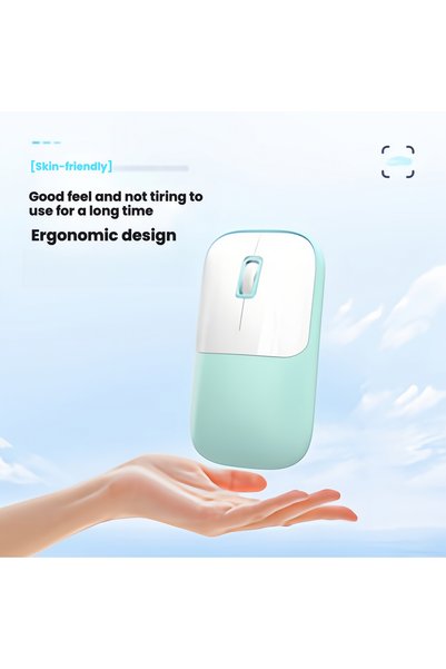 JOYUNIQ ماوس لاسلكي قابل لإعادة الشحن، ماوس صامت ثنائي الوضع 2.4G وبلوتوث، ماوس كمبيوتر نحيف مريح قابل لإعادة الشحن عبر USB-C، ماوس محمول بدقة 1200 نقطة في البوصة للابتوب، سطح المكتب، الأجهزة اللوحية، ويندوز، ماك أو إس.