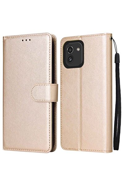 OEM Θήκη Πορτοφόλι με Βάση Στήριξης (Δερμάτινη Όψη) για Samsung Galaxy A03 (1...