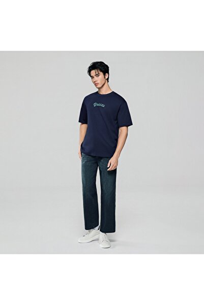 Giordano Men's Crew Neck Relaxed Print Tee