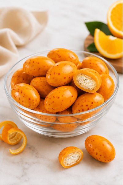 Nizip Online Kuruyemiş Orange flavored biscuit dragees 500g
