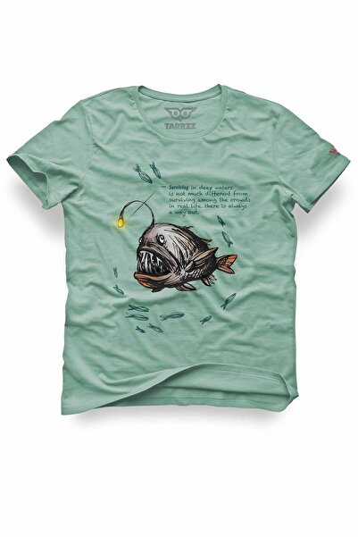 Tarrzzcom Unisex 100% Cotton Regular Fit Lantern Fish Printed T-Shirt - Life ...