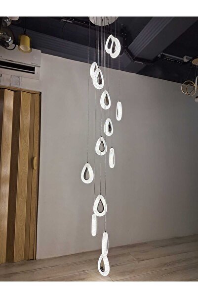 DAMLA 14'LÜ GALERİ BOŞLUĞU LED AVİZE