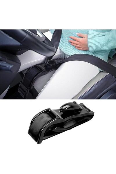 SWIUKPHE Car Seat Belt Adjuster for Pregnancy, Metal Maternity Belt for Expec...