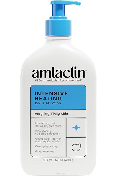 AmLactin لوشن الجسم سريع التأثير لاستعادة النضارة + مركب السيراميد، 14.1 أونص...